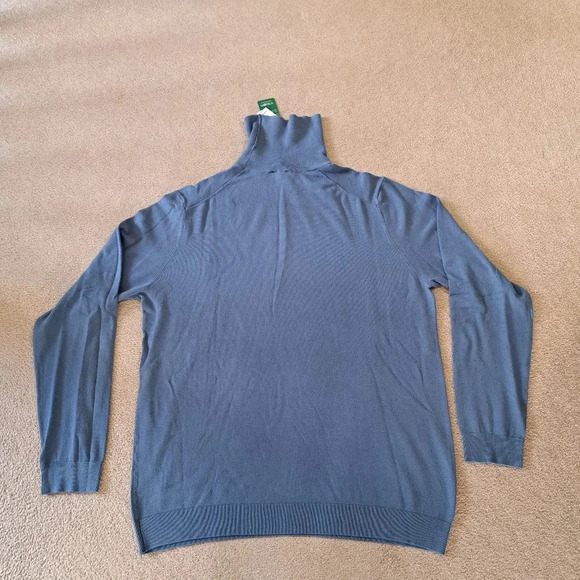 NWT from Simons | Le31 Men's Silky Turtleneck Sweater XL Blue - Picture 7 of 8